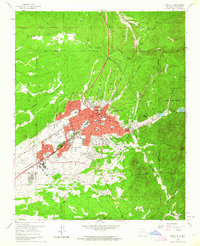 Santa Fe 1961 topographic map thumbnail