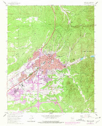 Santa Fe 1961 topographic map thumbnail