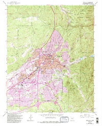 Santa Fe 1952 topographic map thumbnail