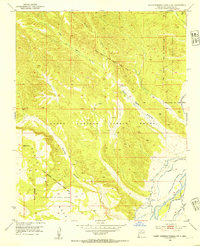 Santo Domingo Pueblo SW 1953 topographic map thumbnail