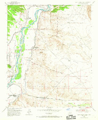 Santo Domingo Pueblo 1953 topographic map thumbnail
