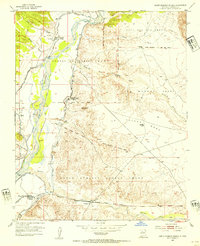 Santo Domingo Pueblo 1953 topographic map thumbnail