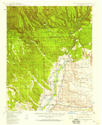 Santo Domingo Pueblo 1953 topographic map thumbnail