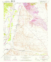 Santo Domingo Pueblo 1953 topographic map thumbnail
