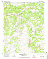 Santos Peak 1963 topographic map thumbnail