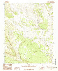 Sawmill Mesa 1983 topographic map thumbnail