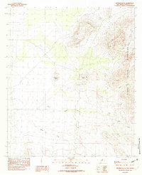 Sentinel Butte 1982 topographic map thumbnail
