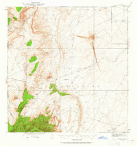 Ship Rock 1934 topographic map thumbnail