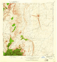 Ship Rock 1934 topographic map thumbnail