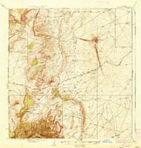 Ship Rock 1937 topographic map thumbnail