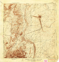 Ship Rock 1937 topographic map thumbnail