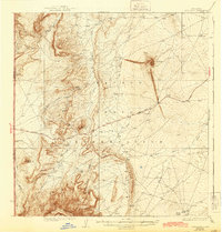 Ship Rock 1937 topographic map thumbnail