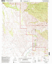 Canteen Canyon 1999 topographic map thumbnail