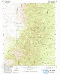 Capilla Peak 1954 topographic map thumbnail