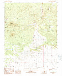 Captain Davis Mountain 1990 topographic map thumbnail