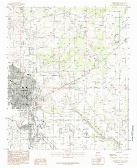 Carlsbad East 1985 topographic map thumbnail