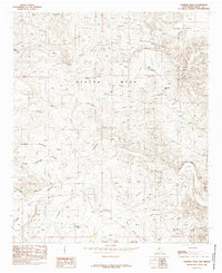 Carnero Peak 1985 topographic map thumbnail