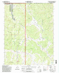 Carracas Canyon 1995 topographic map thumbnail