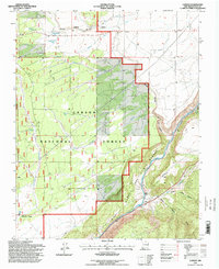Carson 1995 topographic map preview