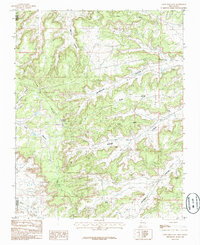 Crow Mesa East 1985 topographic map thumbnail