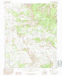 Crow Mesa West 1985 topographic map thumbnail