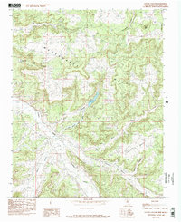 Cutter Canyon 1985 topographic map thumbnail