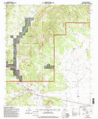 Datil 1995 topographic map thumbnail