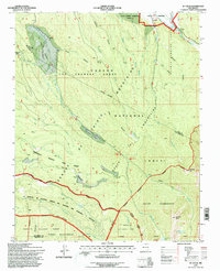 El Valle 1995 topographic map thumbnail