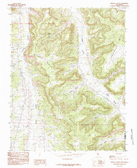 Fresno Canyon 1985 topographic map thumbnail