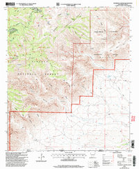 Gunsight Canyon 2001 topographic map thumbnail
