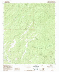 Hendricks Peak 1985 topographic map thumbnail