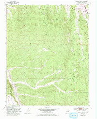 Horcado Ranch 1953 topographic map thumbnail