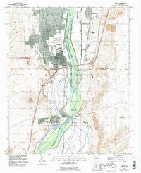 Isleta 1991 topographic map thumbnail