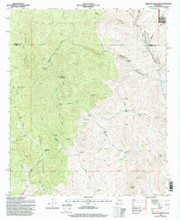 Jaralosa Mountain 1995 topographic map thumbnail