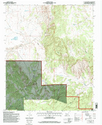 La Jara Peak 1995 topographic map thumbnail