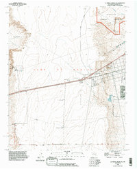 La Mesita Negra SE 1990 topographic map thumbnail