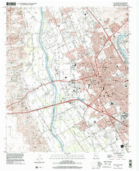 Las Cruces 1996 topographic map thumbnail