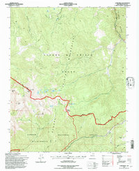 Latir Peak 1995 topographic map thumbnail