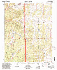 Leandro Canyon 1995 topographic map thumbnail