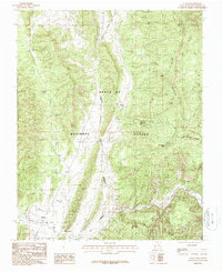 Llaves 1983 topographic map thumbnail