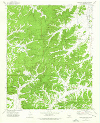 Shoemaker Canyon 1972 topographic map thumbnail