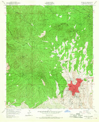 Silver City 1950 topographic map thumbnail