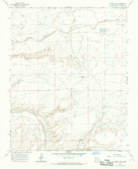 Tanner Lake 1966 topographic map thumbnail