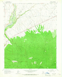Taos SW 1964 topographic map thumbnail