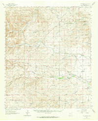 Teel Ranch 1960 topographic map thumbnail