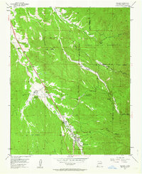 Tesuque 1953 topographic map thumbnail