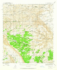 Texas Hill 1943 topographic map thumbnail