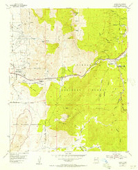 Tijeras 1954 topographic map thumbnail