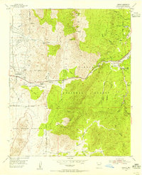 Tijeras 1954 topographic map thumbnail