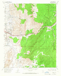 Tijeras 1961 topographic map thumbnail